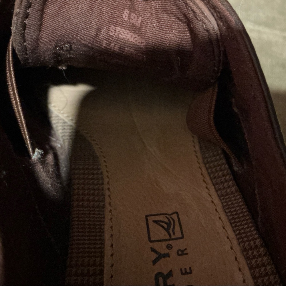 Sperry top-sider Bedford women’s brown leather derby shoes cap toe size 6.5 - Picture 7 of 7
